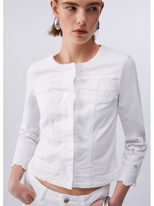 Giacca con ricamo sangallo LIU JO | WA6262T367A/P9255